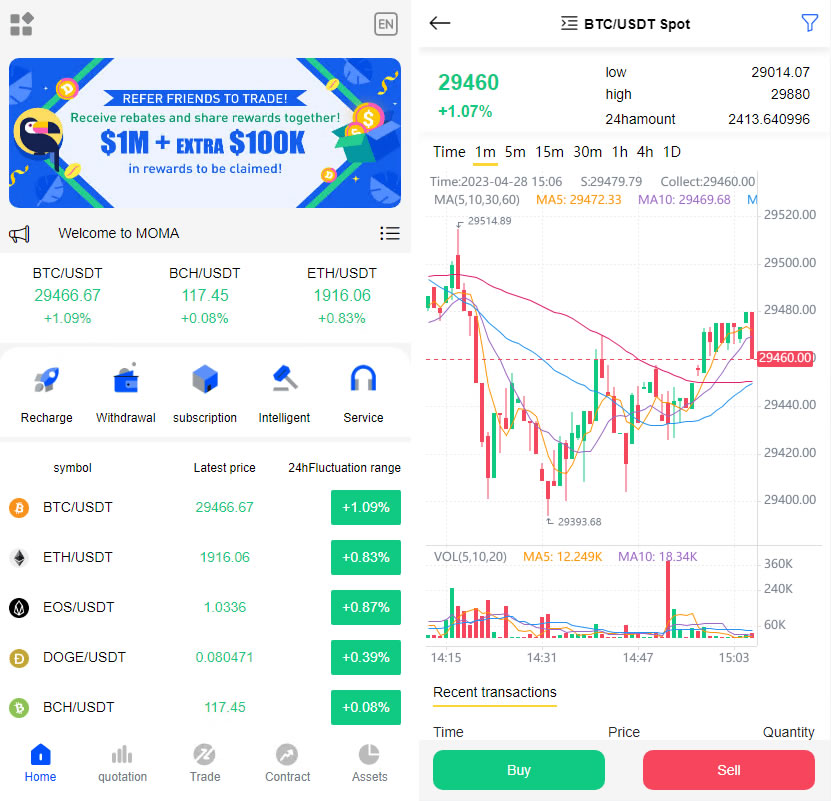 【有演示】虚拟币交易所系统源码,USDT/BTC加密货币交易所平台,虚拟币微交易币币合约交易